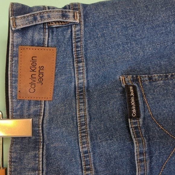 CALVIN Klein Mid Rise Slim Boyfriend Jeans Elastic Waist 22W New - Picture 7 of 10